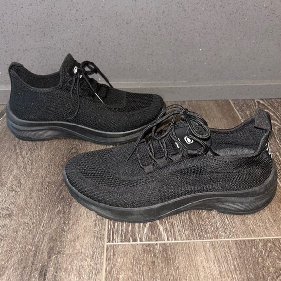 Ecko Womens Size 7.5 Black Red Athletic Slip On Shoes Sneakers NEW No Box - Picture 2 of 7